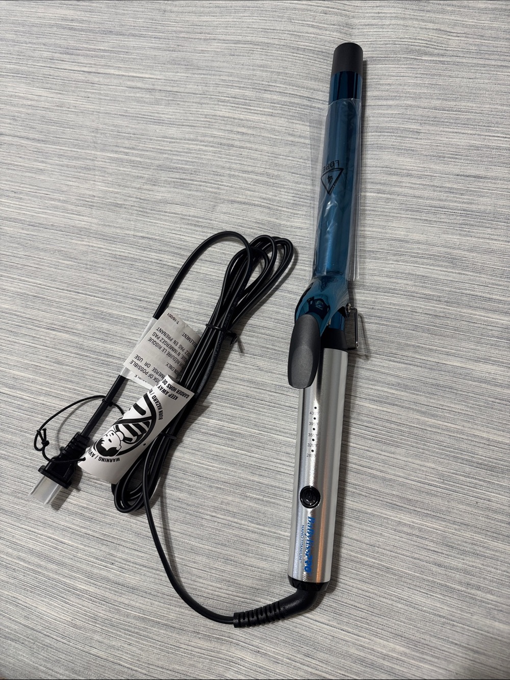 BabylissPRO 1 in Nano Titanium Professional Curling Iron with Extended Barrel